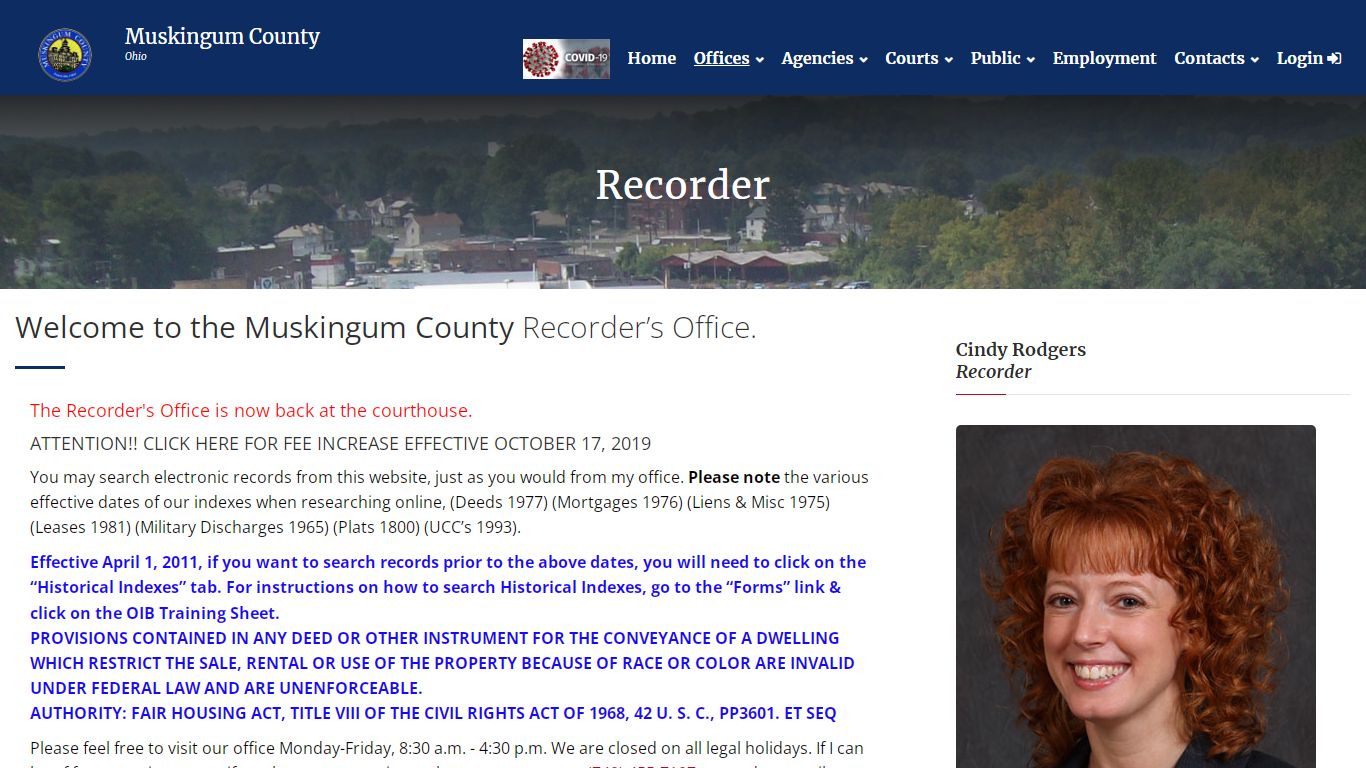 Muskingum County Recorder - Online Records - Documents Filed